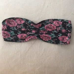 Floral Strapless Bandeau